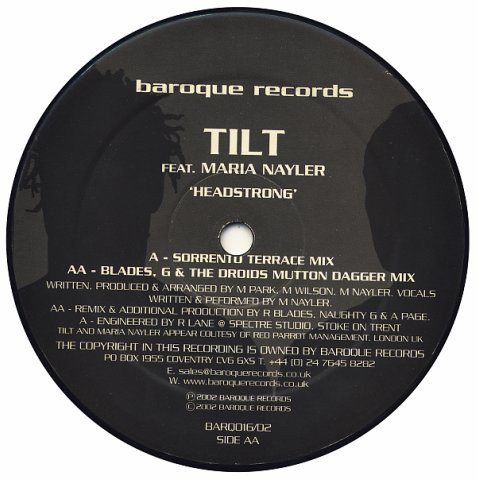 Tilt - Headstrong - Used Vinyl Record 12" image 3