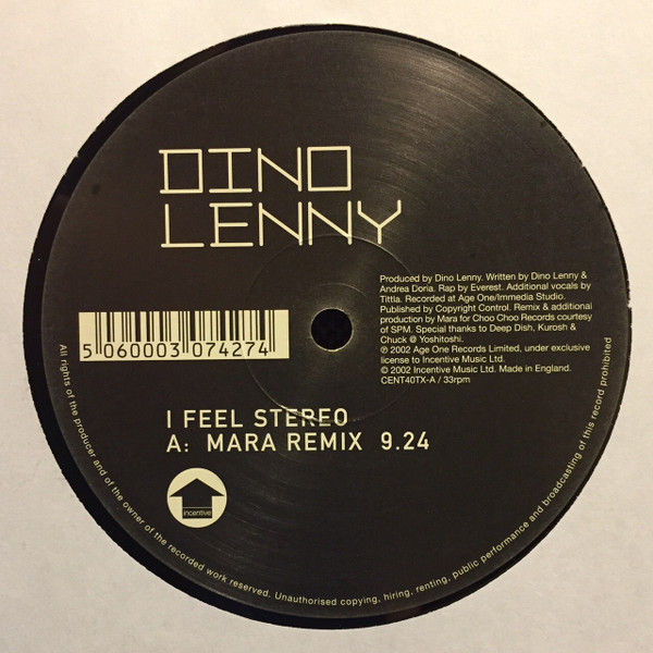 Dino Lenny - I Feel Stereo - Used Vinyl Record 12" image 2