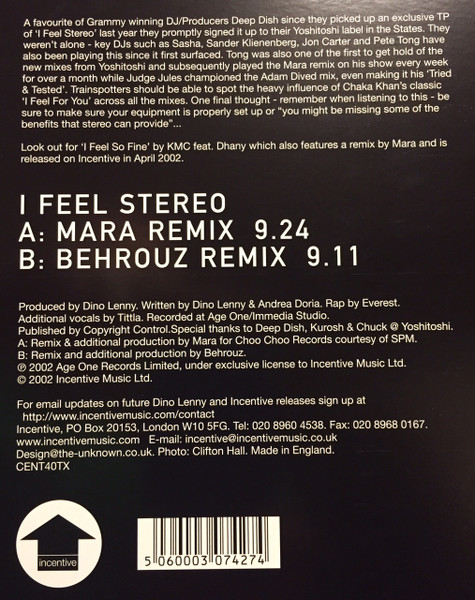 Dino Lenny - I Feel Stereo - Used Vinyl Record 12" image 5
