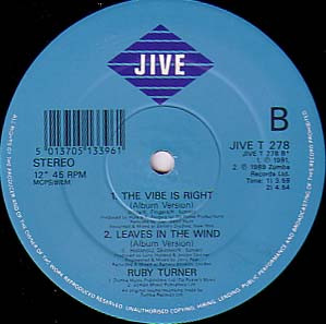 Ruby Turner - Vibe Is Right (The PKA Remix) - Used Vinyl Record 12" image 4