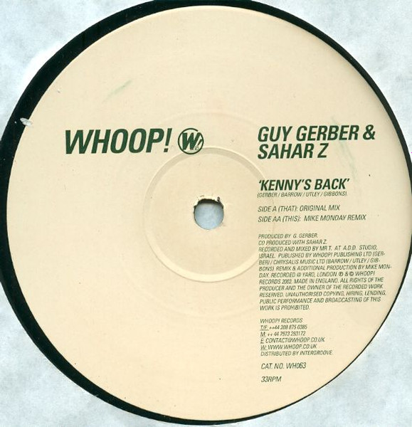 Guy Gerber - Kenny's Back - Used Vinyl Record 12" image 2