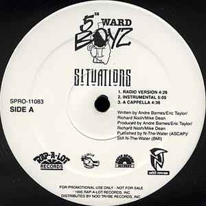 5th Ward Boyz - Situations / Swing Wide - Used Vinyl Record 1 image 1