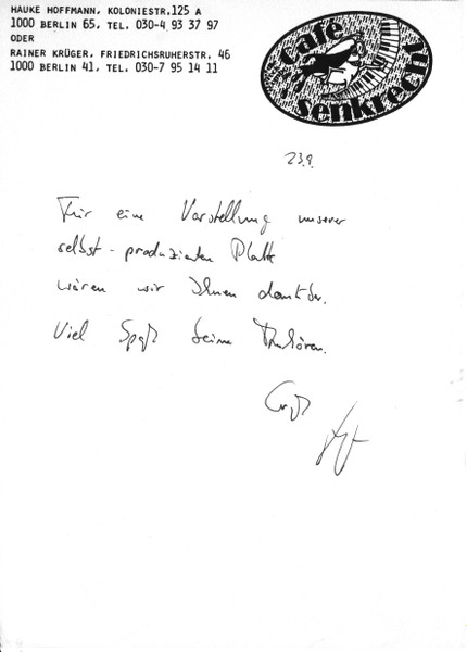 Café Senkrecht - Großstadtfieber - Used Vinyl Record 12" image 7