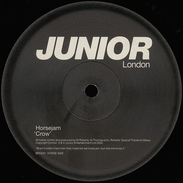 Horsejam - Crow / Big Booty - Used Vinyl Record 12" image 3