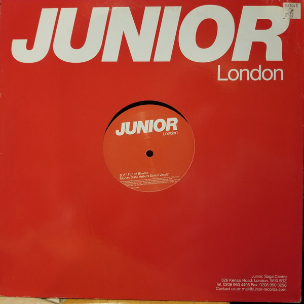 B.P.T. - Moody - Used Vinyl Record 12" image 2