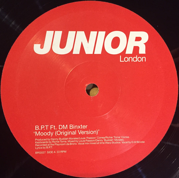 B.P.T. - Moody - Used Vinyl Record 12" image 3