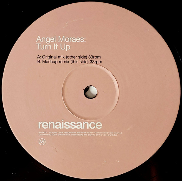 Angel Moraes - Turn It Up - Used Vinyl Record 12" image 4