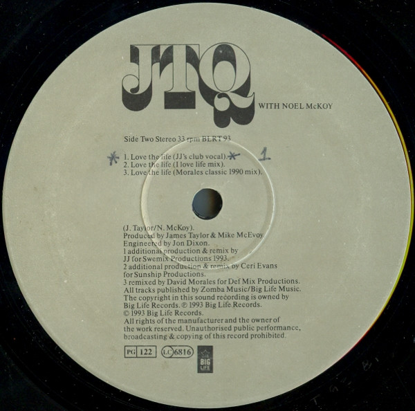 James Taylor Quartet - Love The Life - Used Vinyl Record 12" image 4
