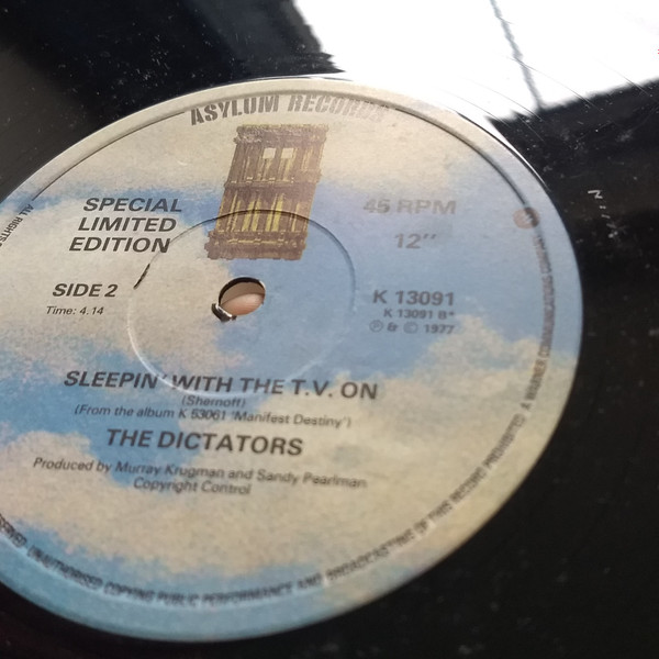 Dictators - Search & Destroy / Sleepin' With The TV On - Used Vinyl R image 6