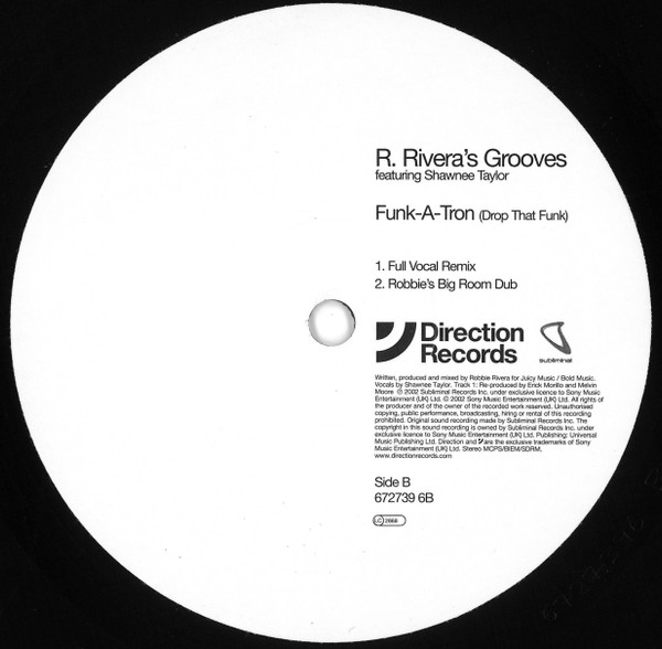 Robbie Rivera - Funk-A-Tron (Drop That Funk) - Used Vinyl Record 12" image 4