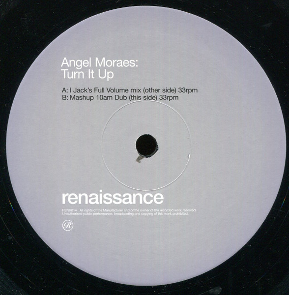 Angel Moraes - Turn It Up - Used Vinyl Record 12" image 3