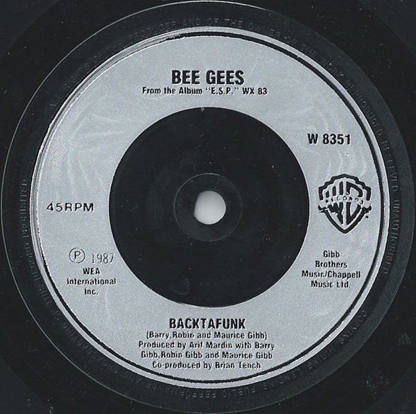 Bee Gees - You Win Again - Used Vinyl Record 7" image 4