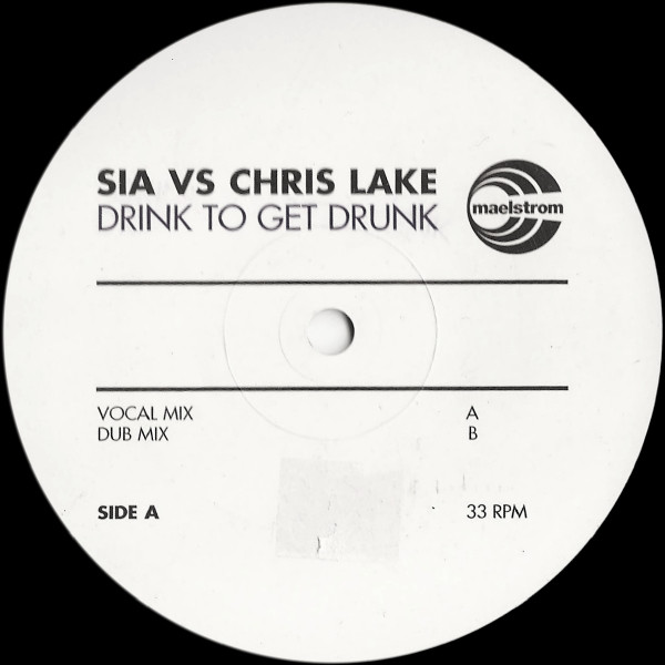 Sia - Drink To Get Drunk - Used Vinyl Record 12" image 2