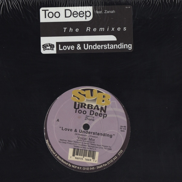 Too Deep - Love & Understanding (The Remixes) - Used Vinyl Record 12" image 3