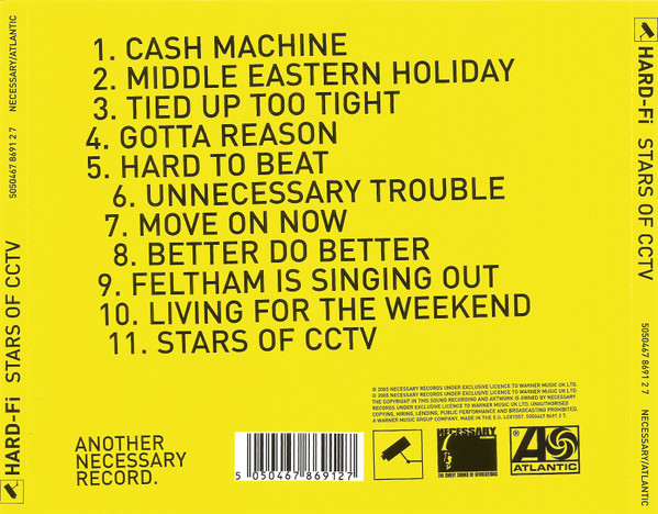 Hard-Fi - Stars Of CCTV - Used CD image 2
