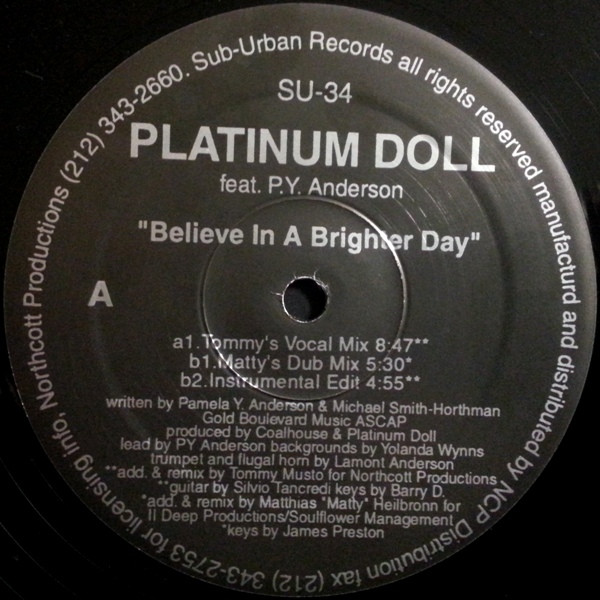 Platinum Doll - Believe In A Brighter Day - Used Vinyl Record 12" image 3