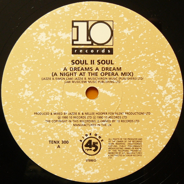 Soul II Soul - A Dreams A Dream - Used Vinyl Record 12" image 3