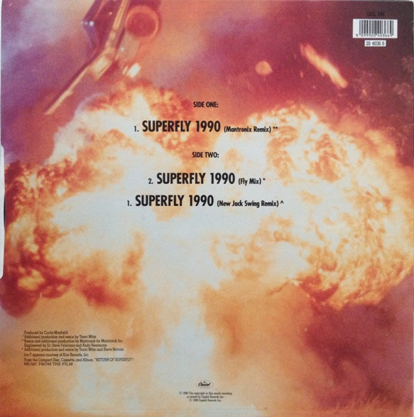 Curtis Mayfield - Superfly 1990 - Used Vinyl Record 12" image 2