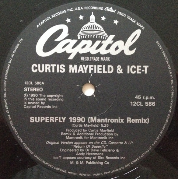 Curtis Mayfield - Superfly 1990 - Used Vinyl Record 12" image 3