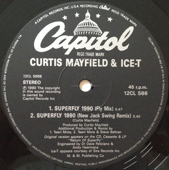 Curtis Mayfield - Superfly 1990 - Used Vinyl Record 12" image 4