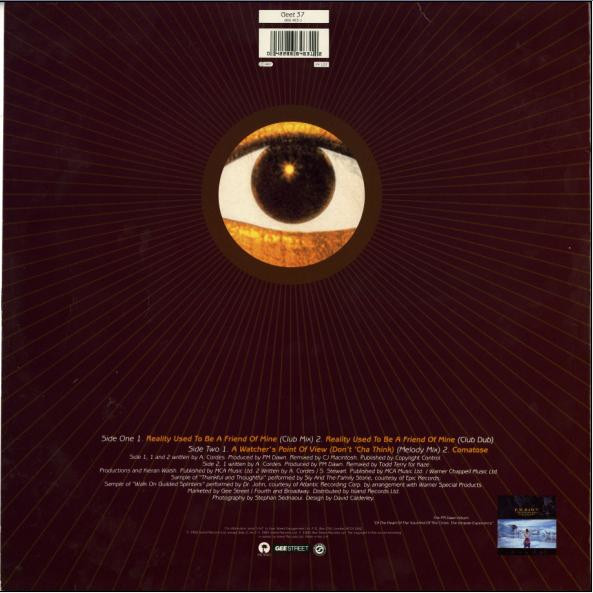P.M. Dawn - Reality Used To Be A Friend Of Mine - Used Vinyl Record 1 image 2