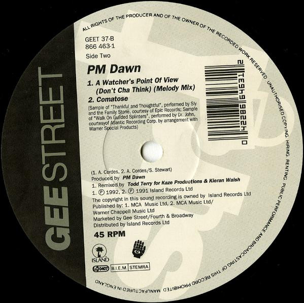 P.M. Dawn - Reality Used To Be A Friend Of Mine - Used Vinyl Record 1 image 4