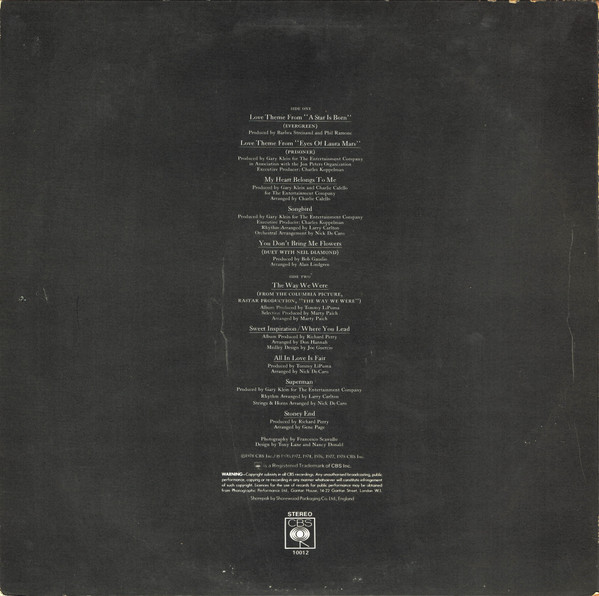 Barbra Streisand - 's Greatest Hits - Volume 2 - Used Vinyl Record image 2