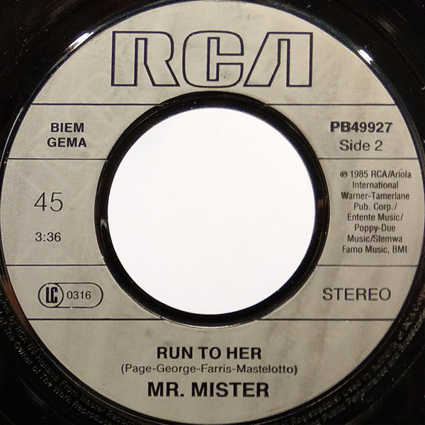 Mr. Mister - Kyrie - Used Vinyl Record 7" image 4