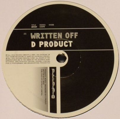 D Product - Telemetry / Written Off - Used Vinyl Record 12" image 2