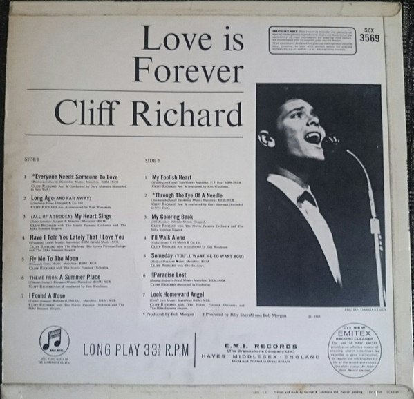 Cliff Richard - Love Is Forever - Used Vinyl Record image 2