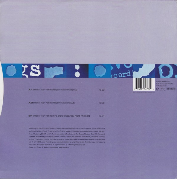 Big Room Girl - Raise Your Hands - Used Vinyl Record 12" image 2