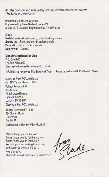 Slade - Crackers (The Christmas Party Album) - Used Cassette image 4