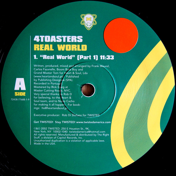 4 Toasters - Real World - Used Vinyl Record 12" image 2