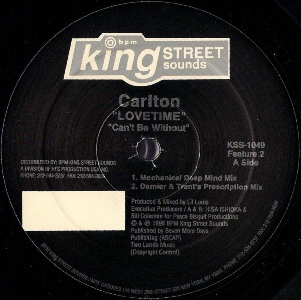 Carlton - Lovetime - Used Vinyl Record 12" image 6