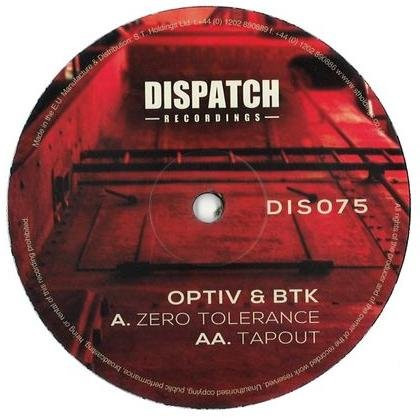 Optiv & BTK - Zero Tolerance / Tapout - Vinyl Record 12" image 3