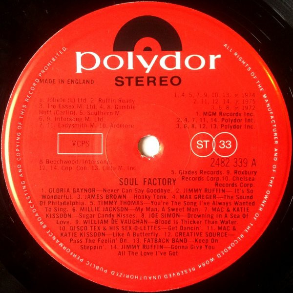 Various - Soul Factory - 28 Non-Stop Soul Hits - Used Vinyl Record l image 3