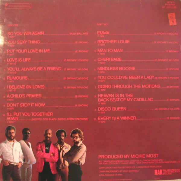 Hot Chocolate - 20 Hottest Hits - Used Vinyl Record image 2