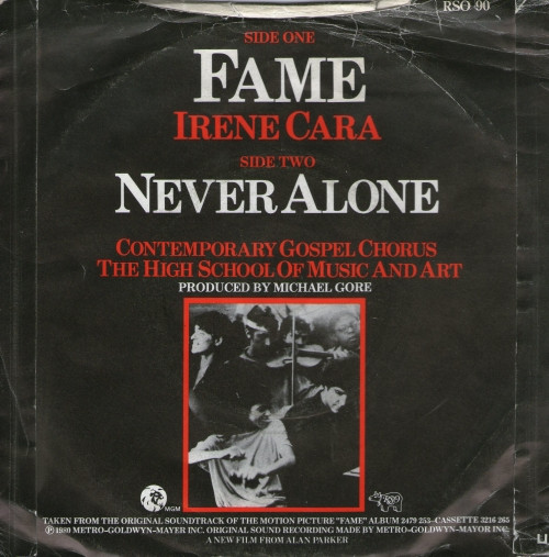 Irene Cara - Fame - Used Vinyl Record 7" image 2