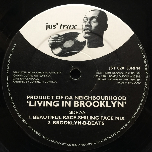 Product Of Da Neighb - Living In Brooklyn - Used Vinyl Record 12" image 2