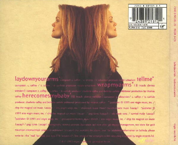 Belinda Carlisle - Lay Down Your Arms - Used CD image 2