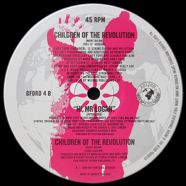 Baby Ford - Children Of The Revolution - Used Vinyl Record 12" image 4