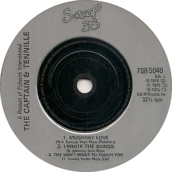 Captain And Tennille - Captain & Tennille - Used Vinyl Record 7" image 4