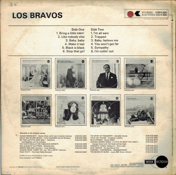 Los Bravos - Used Vinyl Record image 2