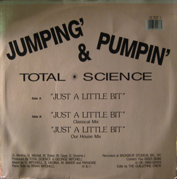 Total Science - Just A Little Bit - Used Vinyl Record 12" image 2