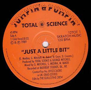 Total Science - Just A Little Bit - Used Vinyl Record 12" image 3