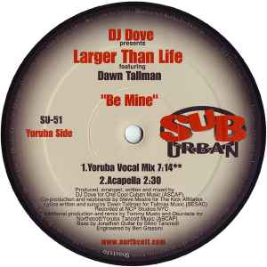 DJ Dove - Be Mine - Used Vinyl Record 12" image 1