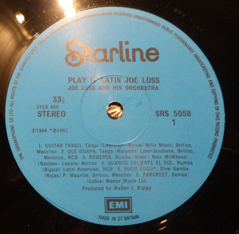 Joe Loss & His Orche - Play It Latin - Used Vinyl Record image 3