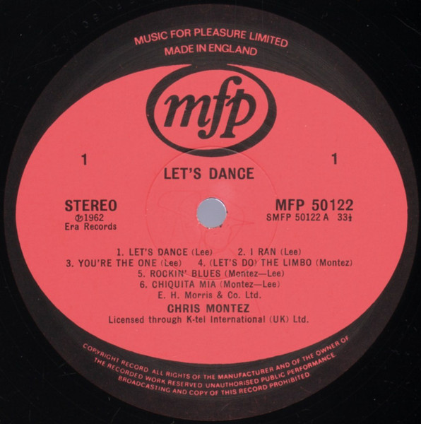 Chris Montez - Let's Dance - Used Vinyl Record image 3