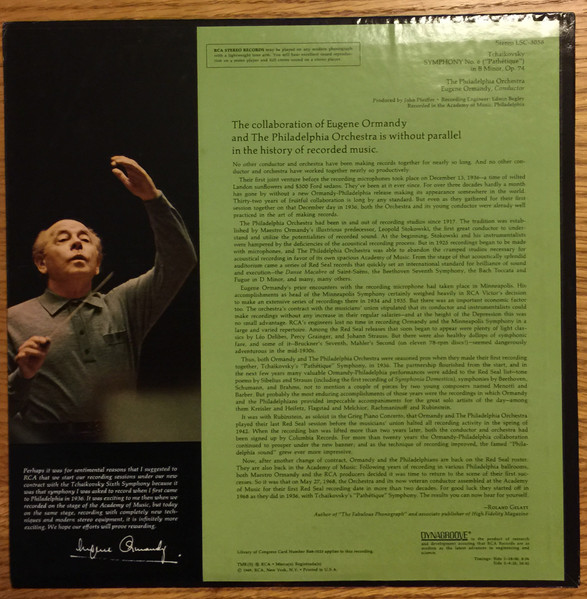 Pyotr Ilyich Tchaiko - Symphony No. 6, Pathétique - Used Vinyl Recor image 2