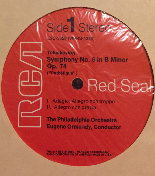 Pyotr Ilyich Tchaiko - Symphony No. 6, Pathétique - Used Vinyl Recor image 3